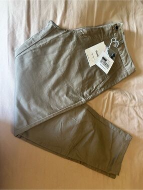 Perk Men's Straight Slim Fit 3% Stretch Chino Pants in Dark Khaki